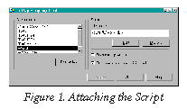 Figure 1. Attaching the Script